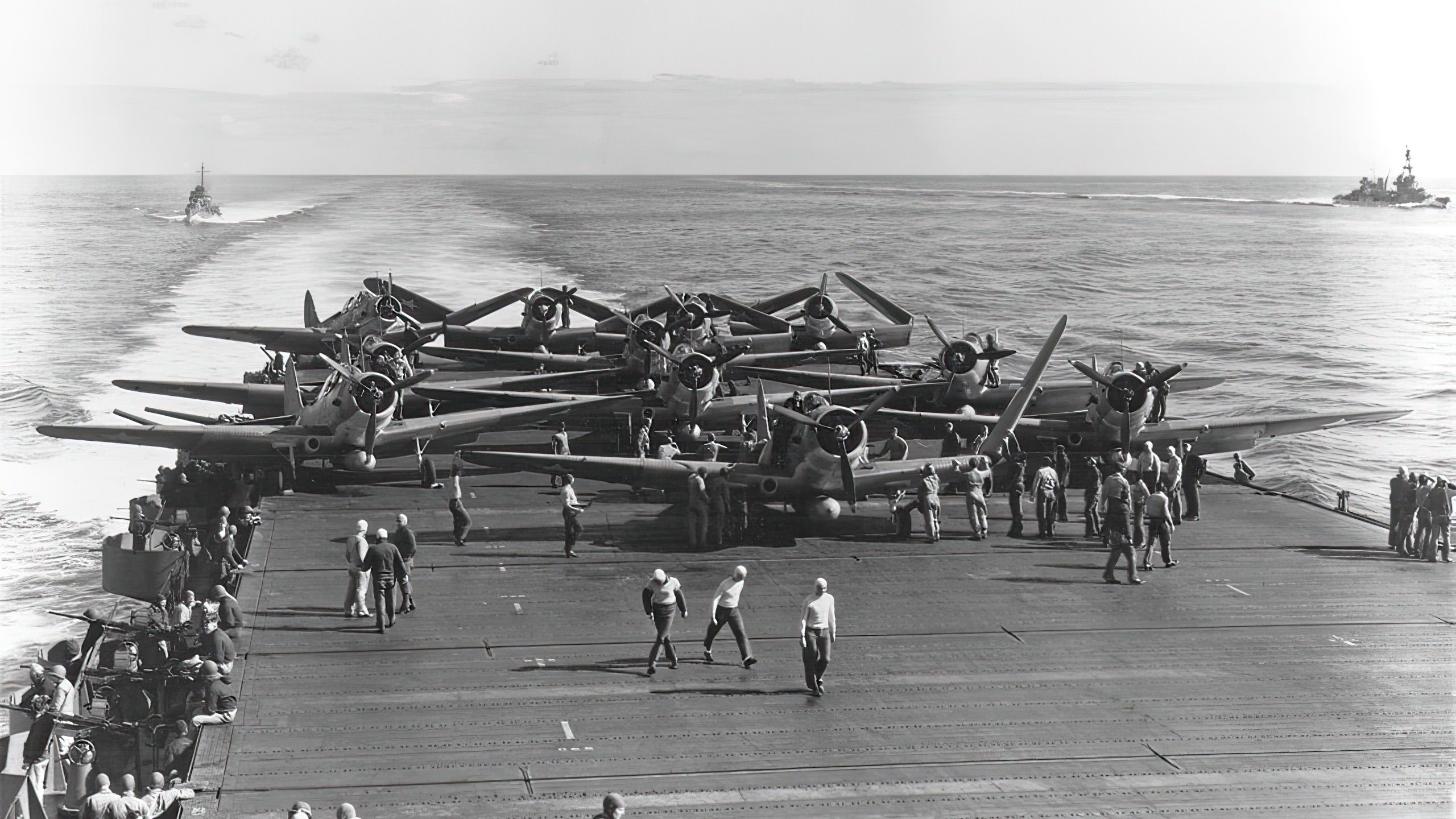 VT-6 TBDs on USS Enterprise, during the Battle of Midway