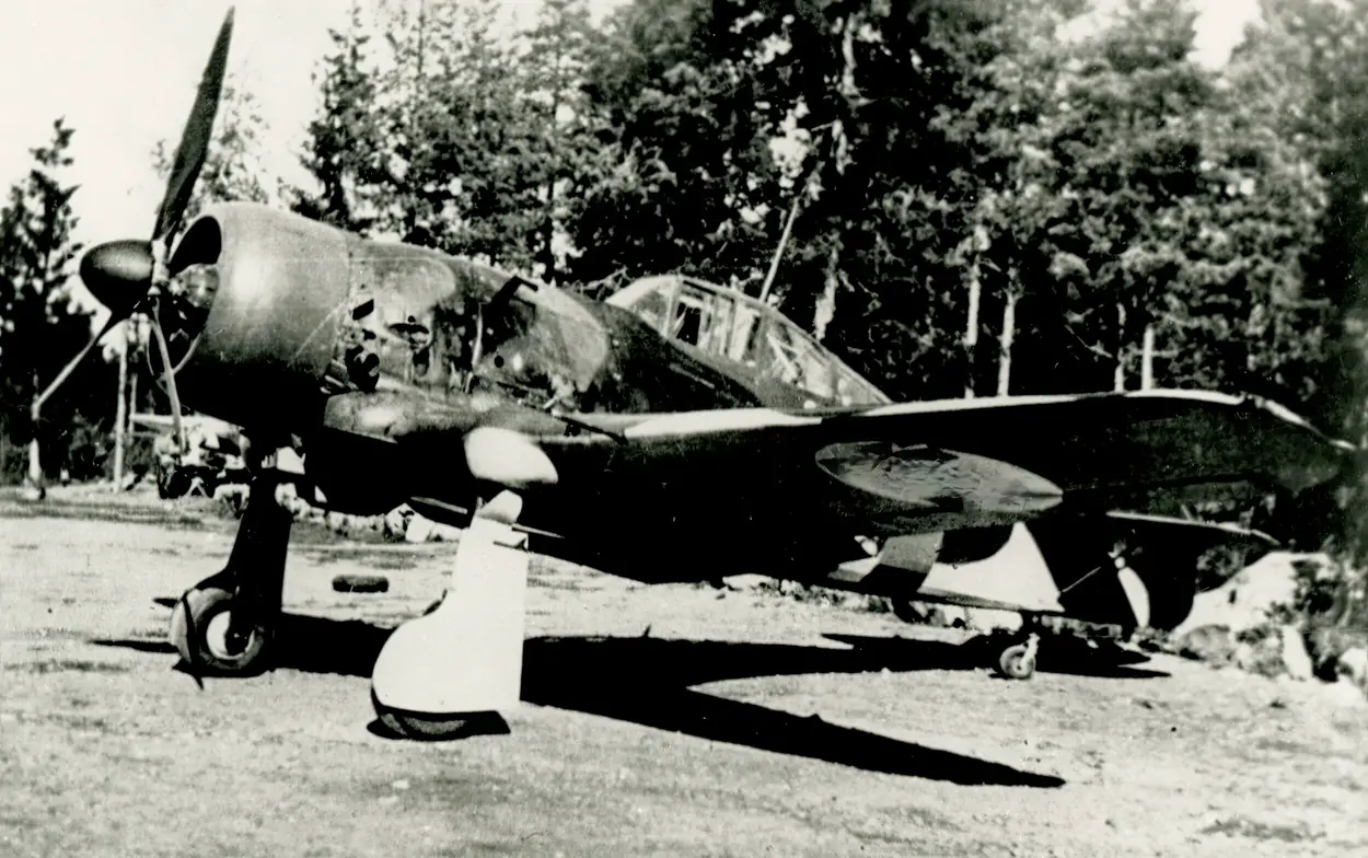 Battle damaged D.XXI in 1941