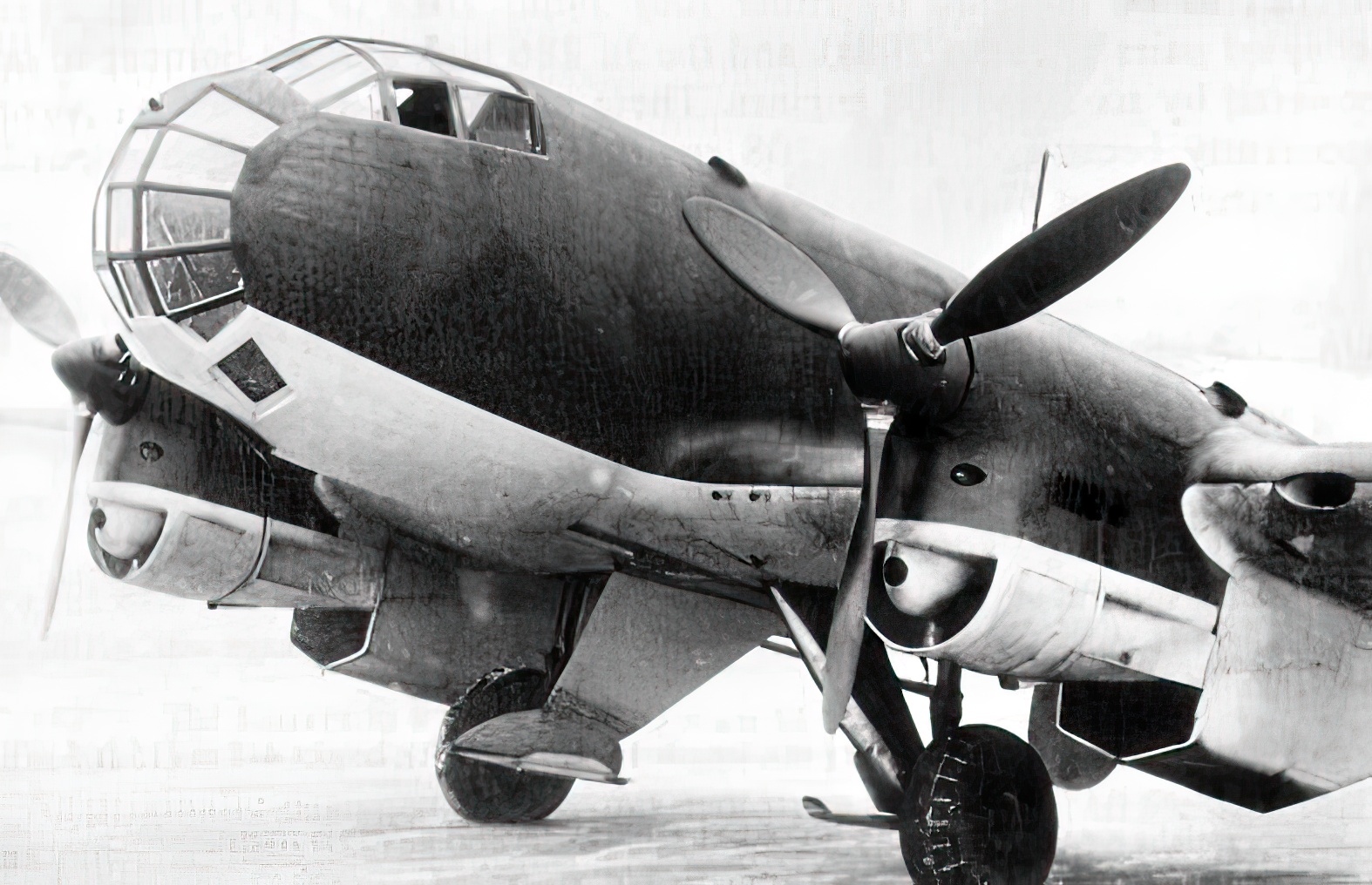 A Ju 86P high-altitude reconnaissance aircraft, with Jumo 207 turbocharged diesel power plants