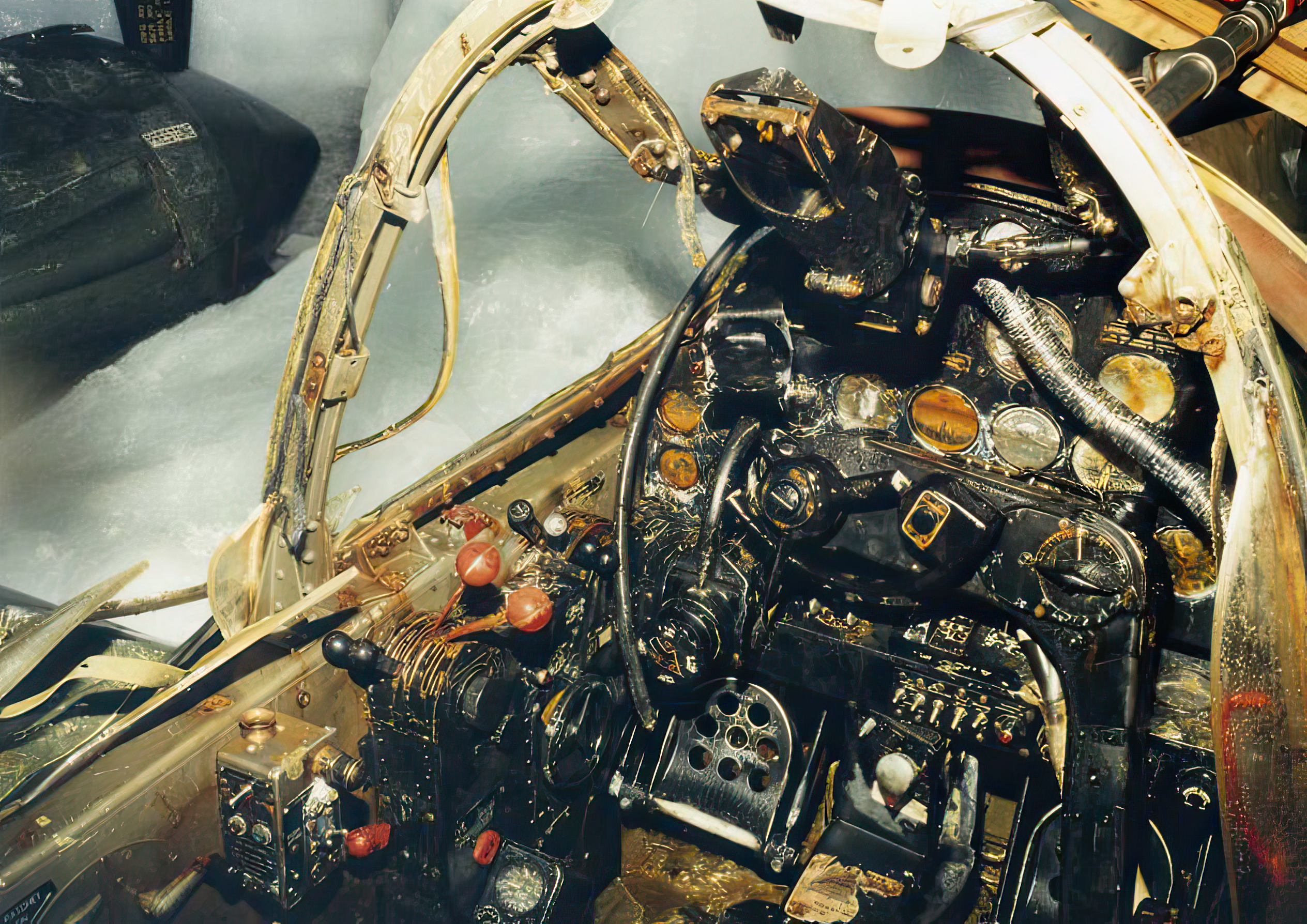 P-38 Glacier girl cockpit