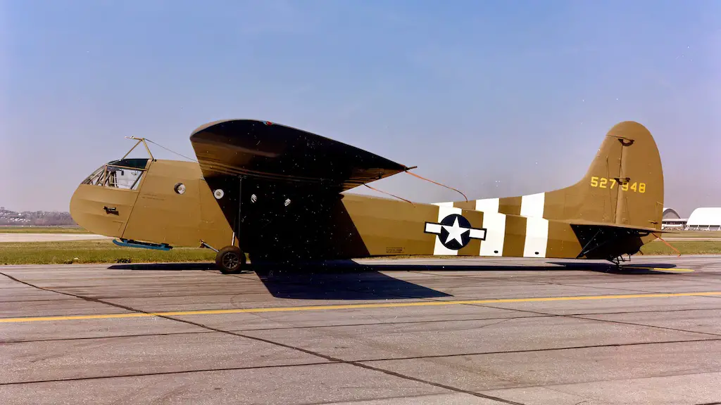 A U.S. Army Air Force Waco CG-4A-GN glider (s/n 45-27948) at the National Museum of the United States Air Force, at DAyton, Ohio (USA)