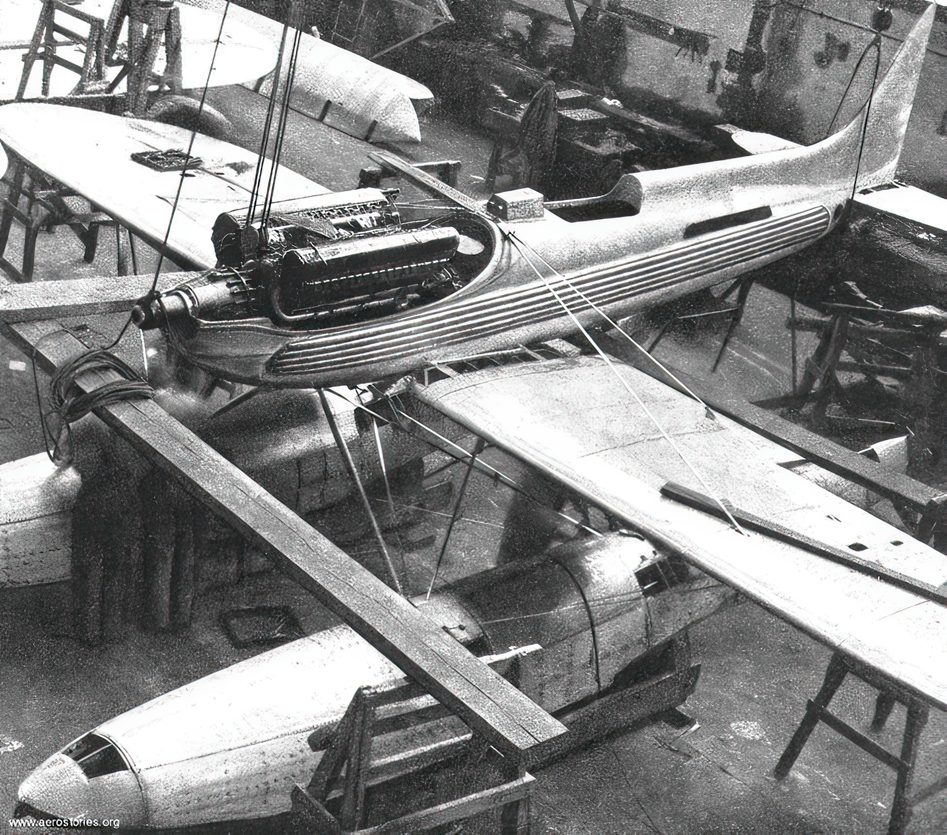 Rolls-Royce R installed in a Supermarine S.6B seaplane circa 1931