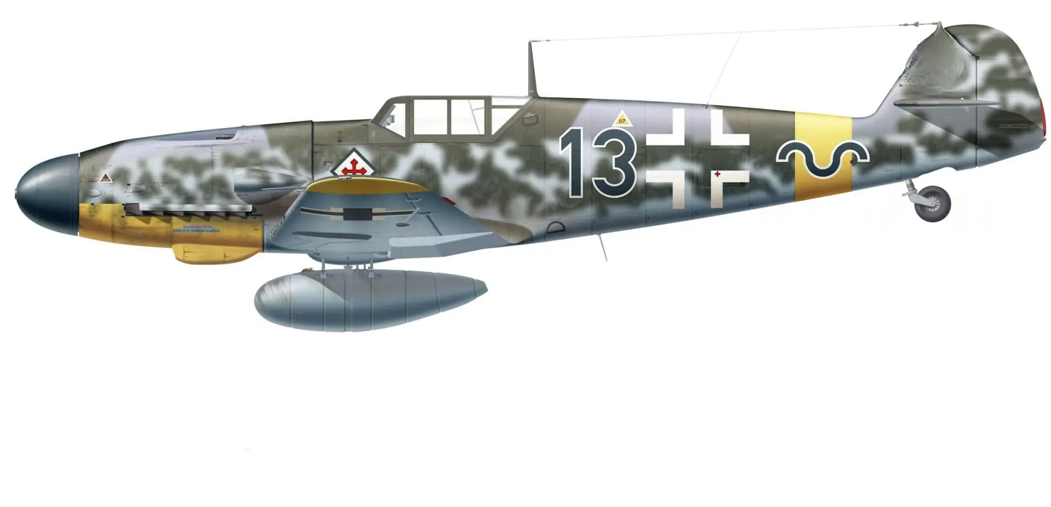 Messerschmitt Bf 109G-2 “Black 13” Gunther Rall 1942