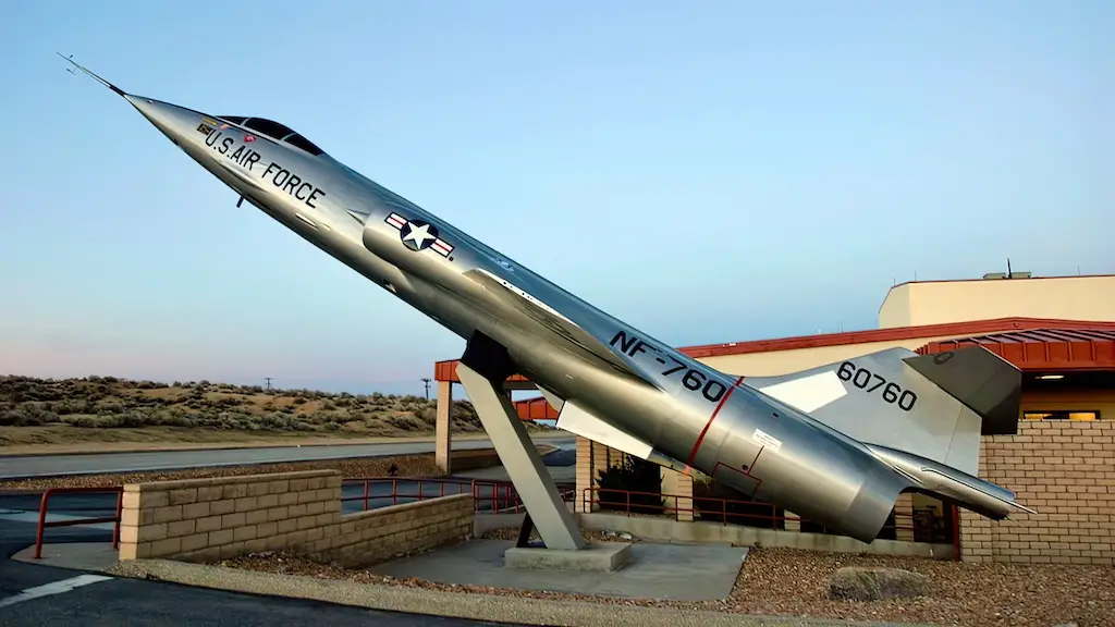NF-104A (Tail number NF-760) at the Air Force Test Pilot School at Edwards