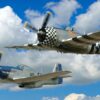 Between the Clouds: P-51 Mustang and P-47 Thunderbolt Face Off