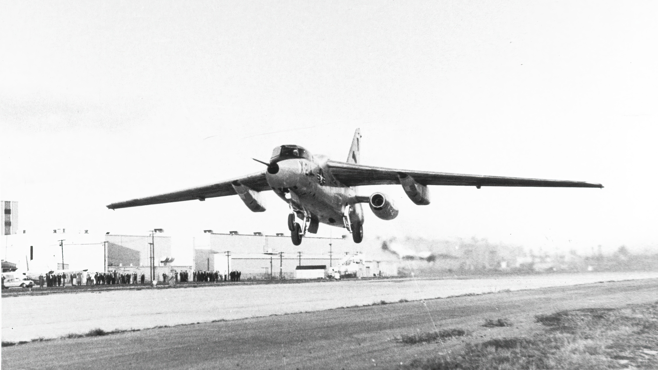 First flight of the Northrop X-21A, April 18, 1963