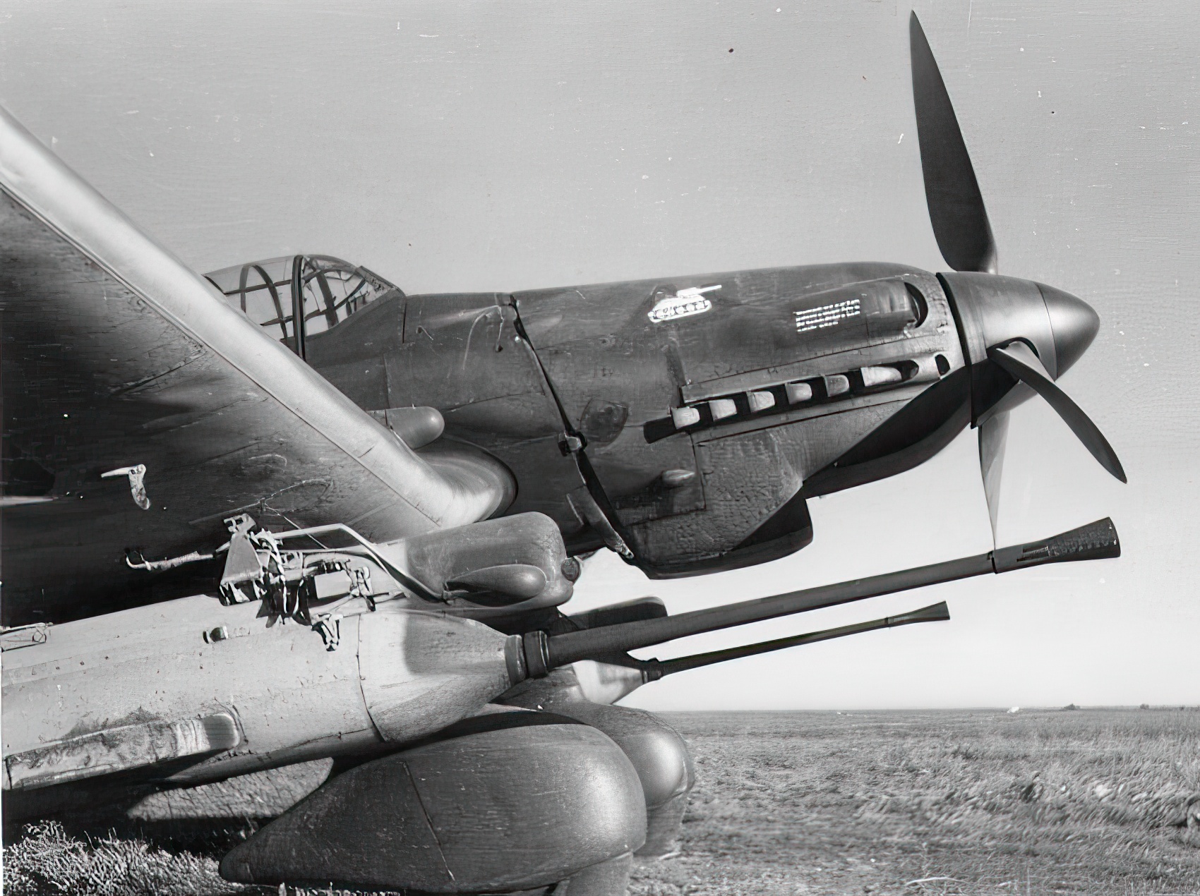 Junkers stuka Ju 87G-1 "Tank buster" anti-tank aircraft, fitted with two 3.7cm high velocity automatic cannon