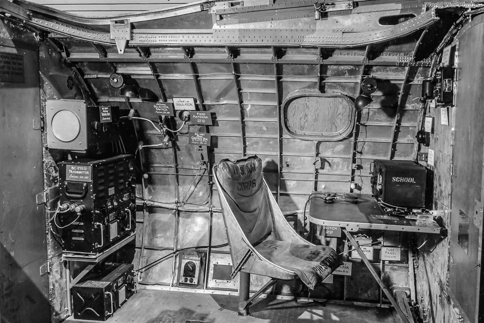 B-17 Radio Operator’s compartment 1944