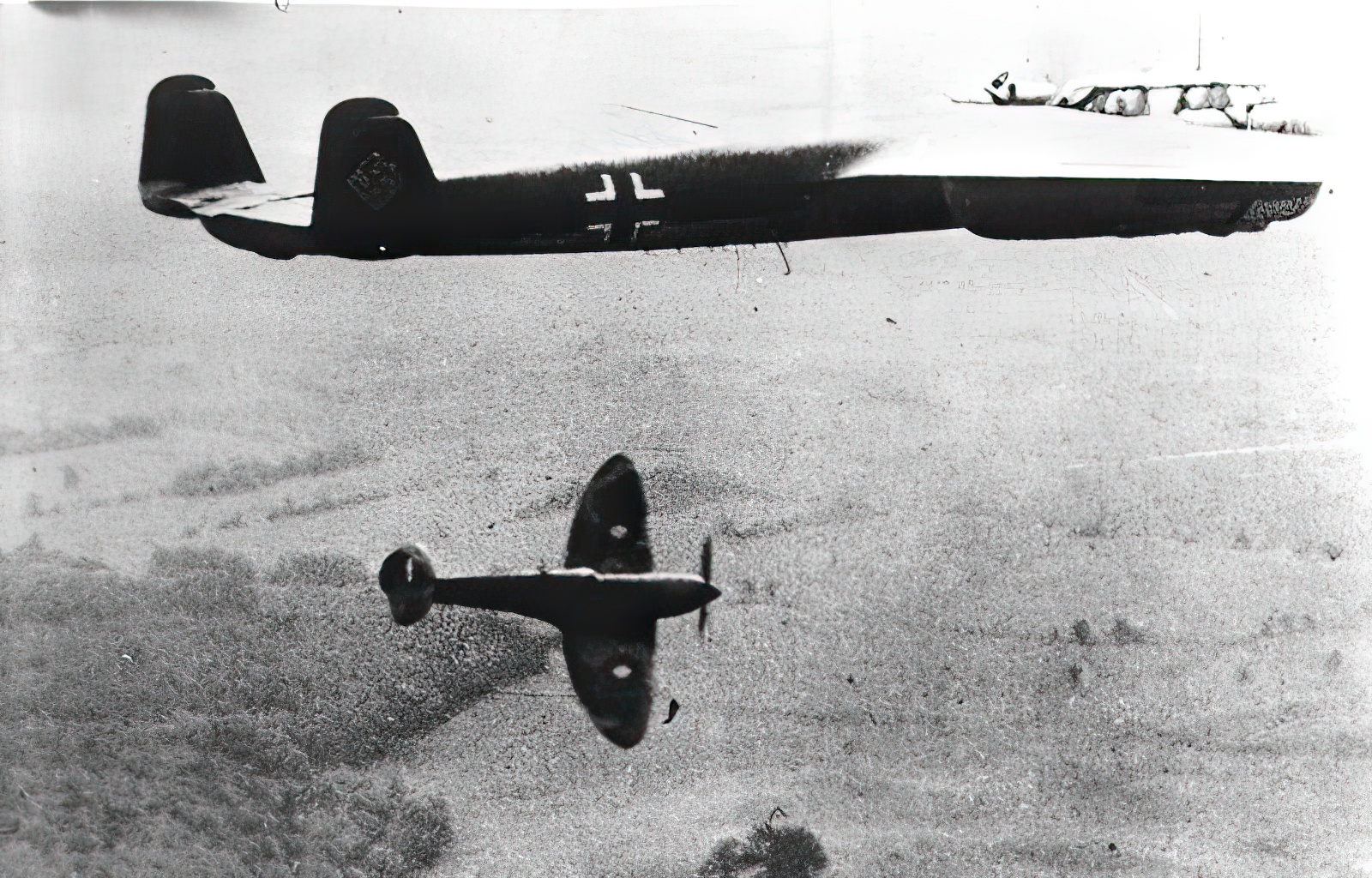 Dornier Do 17 and Supermarine Spitfire, 1940