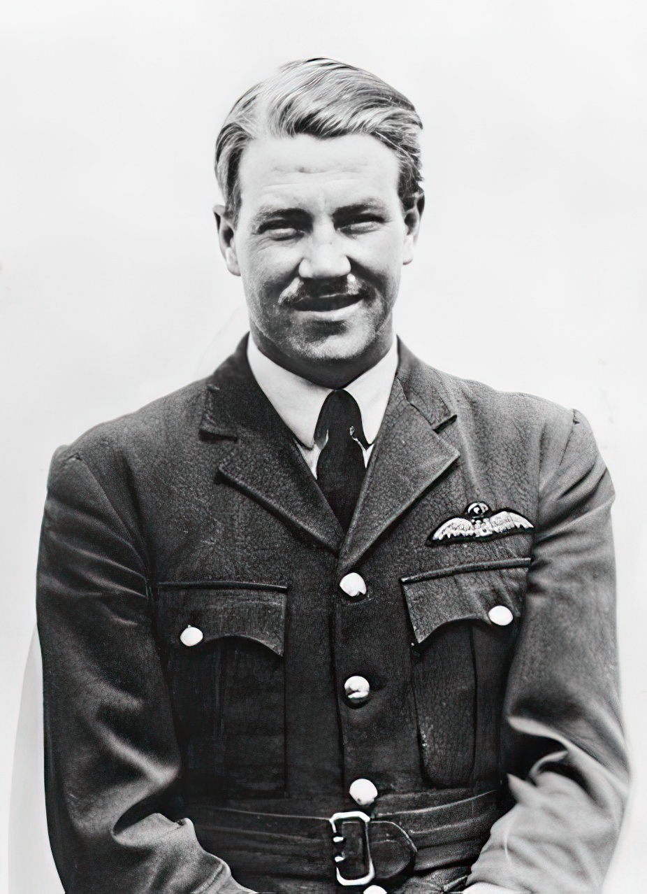 Royal Australian Air Force pilot Paterson Clarence Hughes in 1940. Hughes was the top-scoring Australian pilot in the Battle of Britain