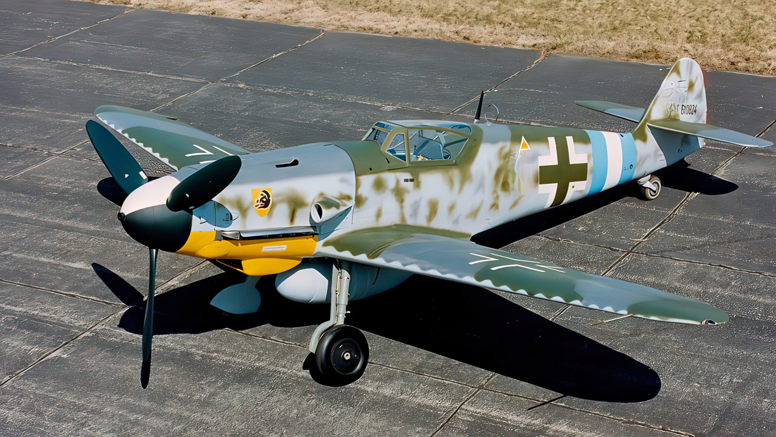 DAYTON, Ohio -- Messerschmitt Bf 109G-10 at the National Museum of the United States Air Force. (U.S. Air Force photo)