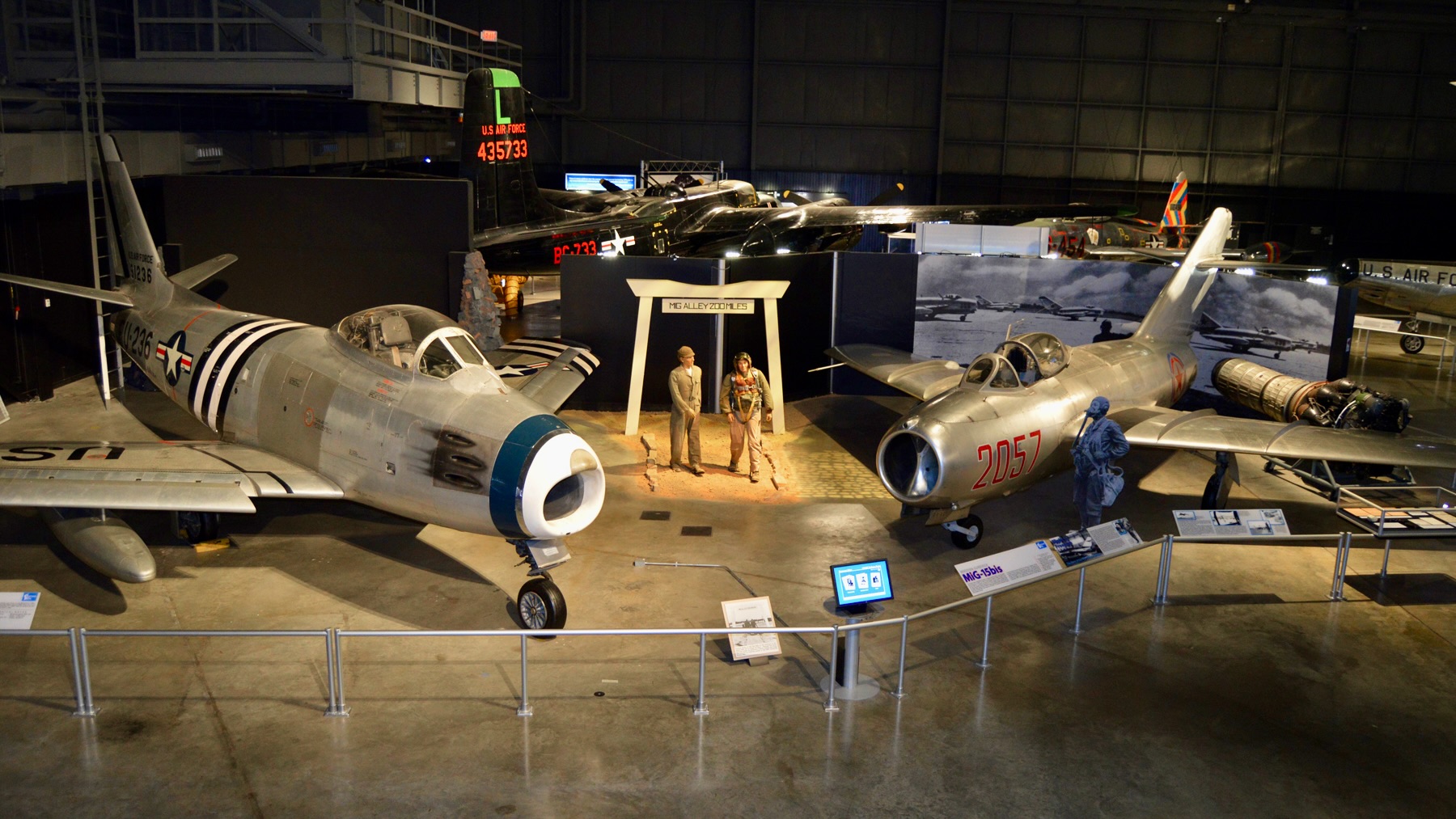 F-86 Sabre and MiG 15