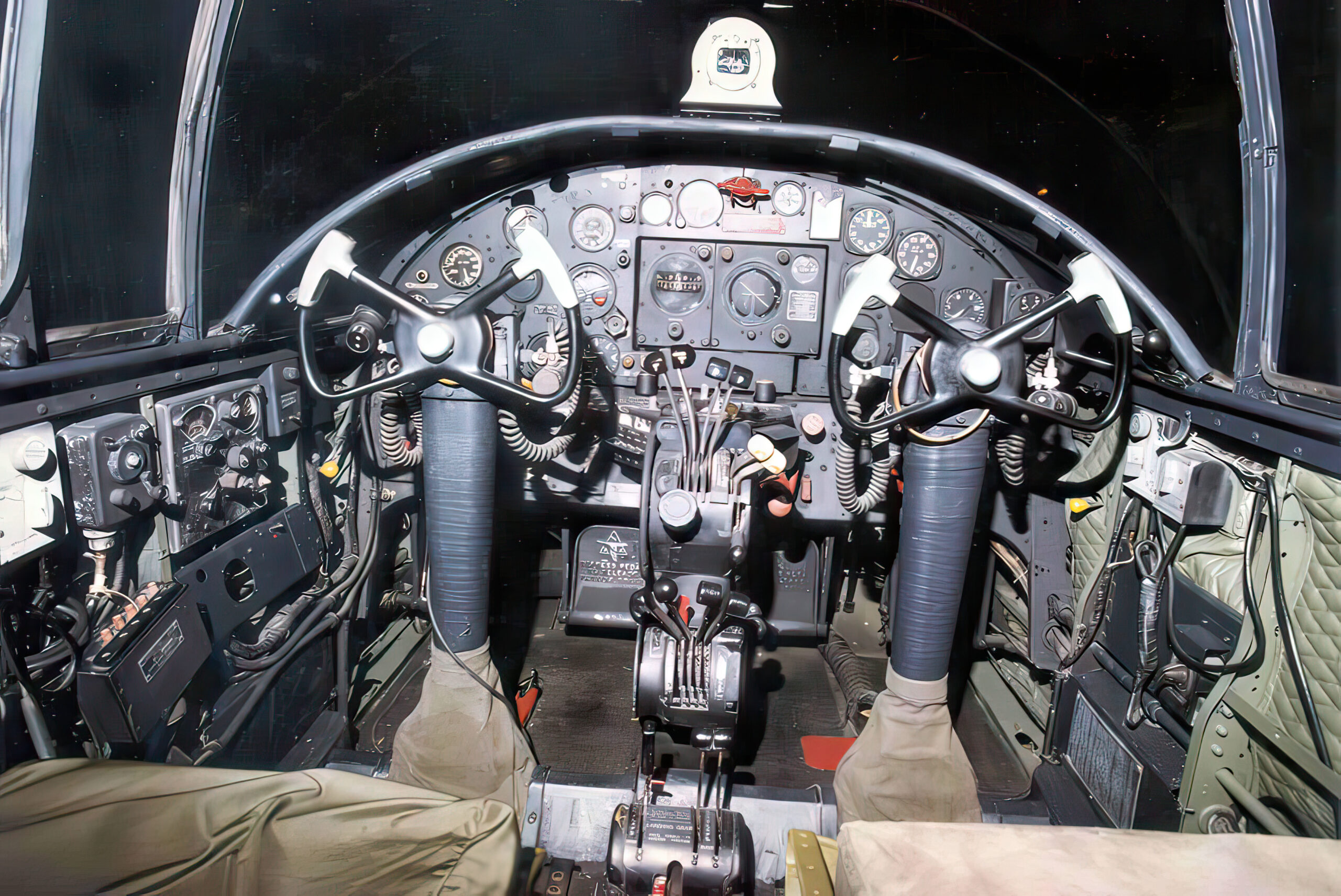 North American B-25B Mitchell cockpit at the National Museum of the U.S. Air Force. (U.S. Air Force photo)