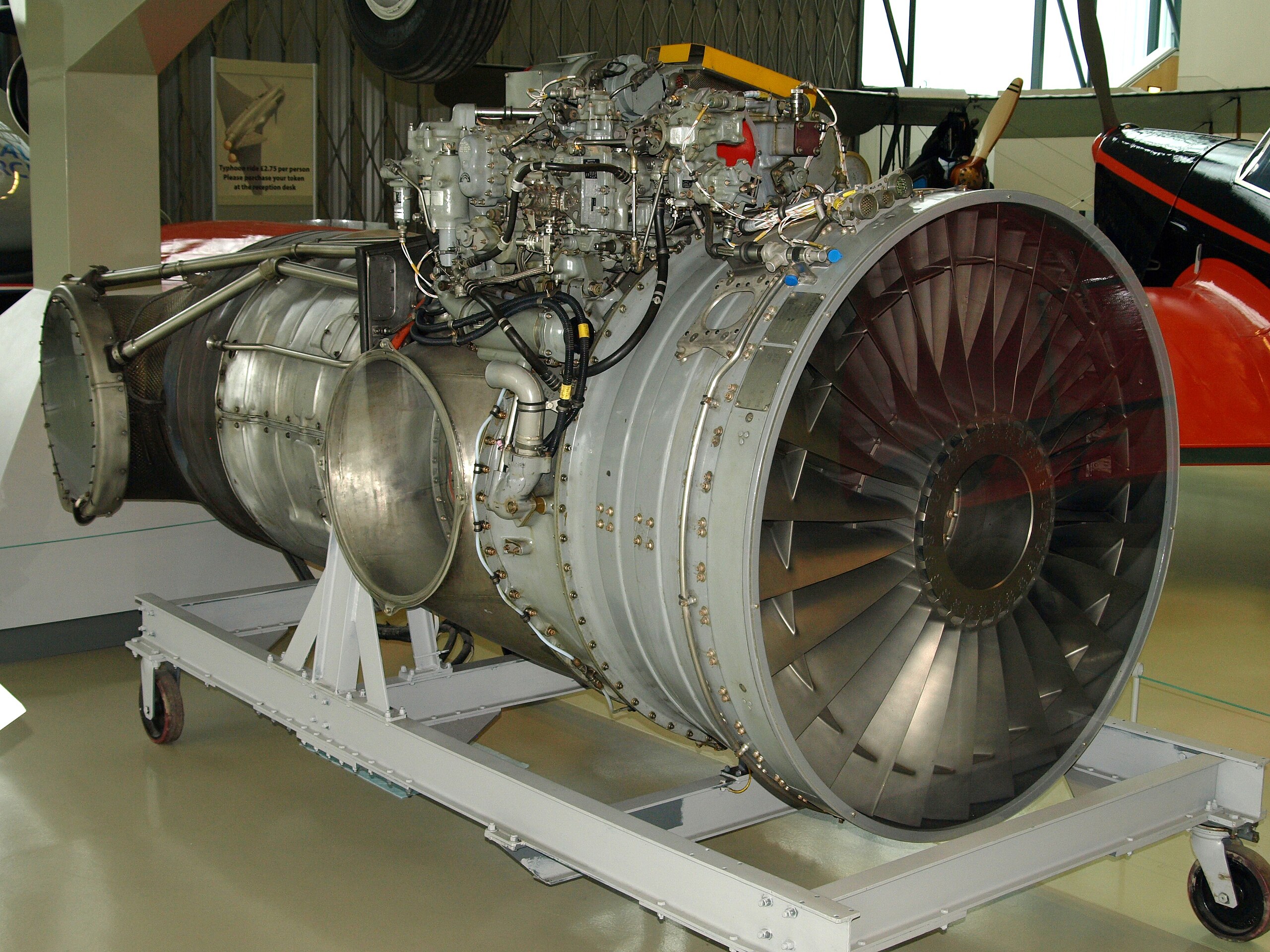 Rolls-Royce Pegasus turbofan aero engine at the Royal Air Force Museum, London